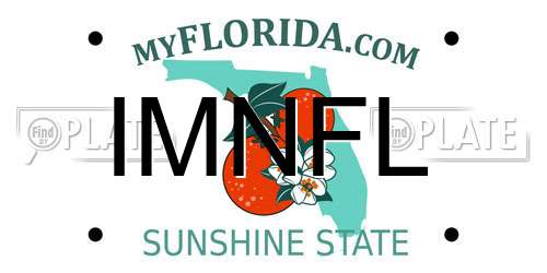 IMNFL Florida License Plate