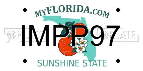 IMPP97 Florida License Plate