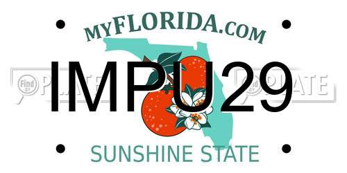 IMPU29 Florida License Plate