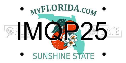 IMQP25 Florida License Plate