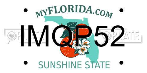 IMQP52 Florida License Plate
