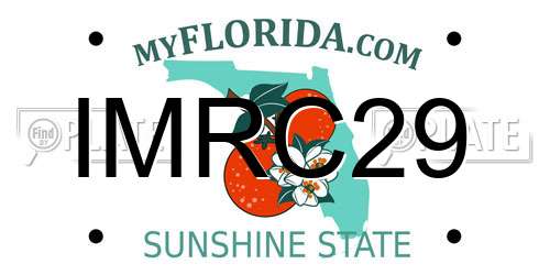 IMRC29 Florida License Plate