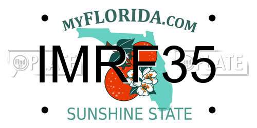 IMRF35 Florida License Plate