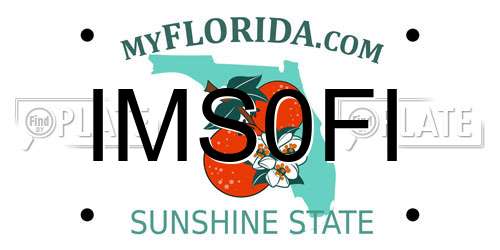 IMS0FI Florida License Plate