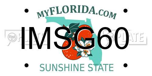 IMSG60 Florida License Plate
