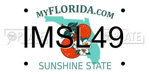 IMSL49 Florida License Plate