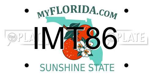IMT86 Florida License Plate