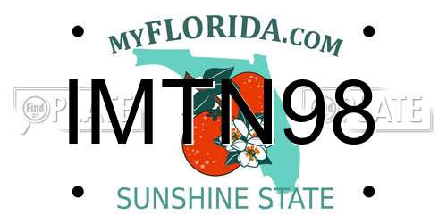 IMTN98 Florida License Plate