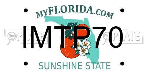 IMTP70 Florida License Plate