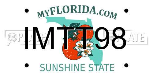 IMTT98 Florida License Plate