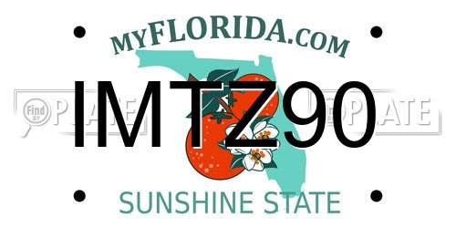 IMTZ90 Florida License Plate