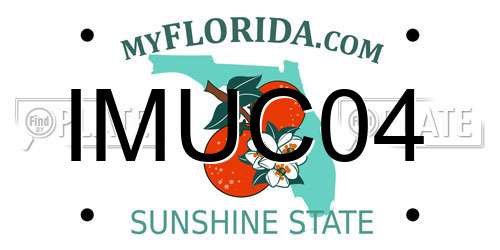IMUC04 Florida License Plate