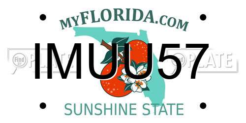 IMUU57 Florida License Plate
