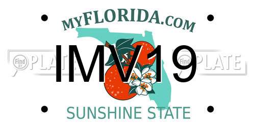 IMV19 Florida License Plate