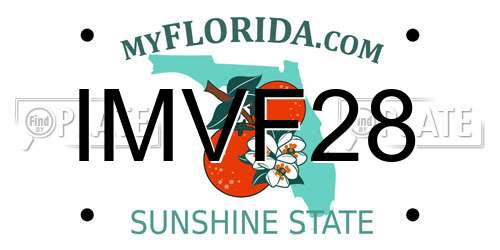 IMVF28 Florida License Plate