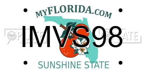 IMVS98 Florida License Plate