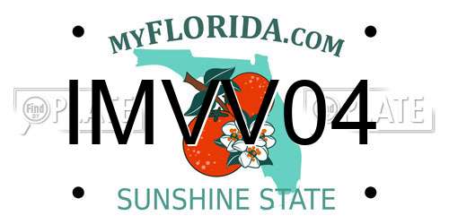 IMVV04 Florida License Plate