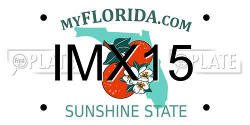 IMX15 Florida License Plate