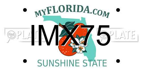 IMX75 Florida License Plate
