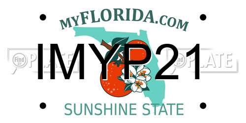 IMYP21 Florida License Plate
