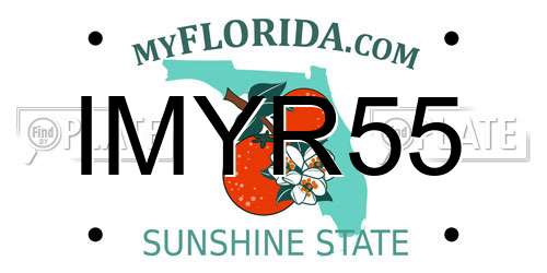 IMYR55 Florida License Plate