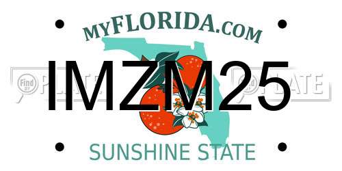 IMZM25 Florida License Plate