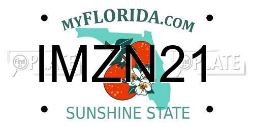 IMZN21 Florida License Plate