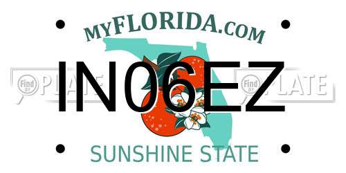 IN06EZ Florida License Plate