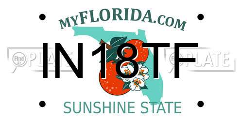 IN18TF Florida License Plate