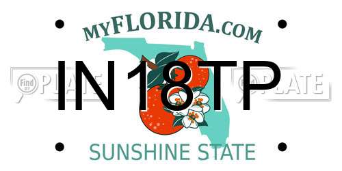 IN18TP Florida License Plate