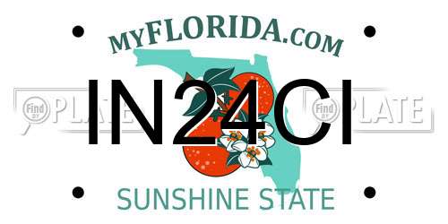 IN24CI Florida License Plate