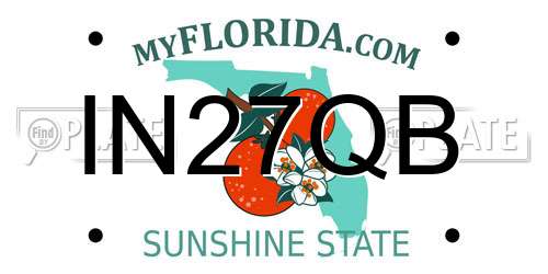 IN27QB Florida License Plate