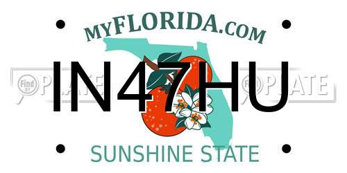 IN47HU Florida License Plate