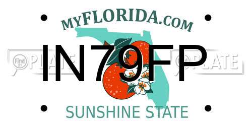 IN79FP Florida License Plate