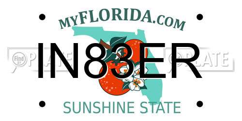 IN83ER Florida License Plate