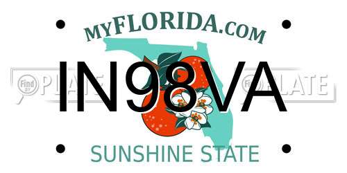 IN98VA Florida License Plate