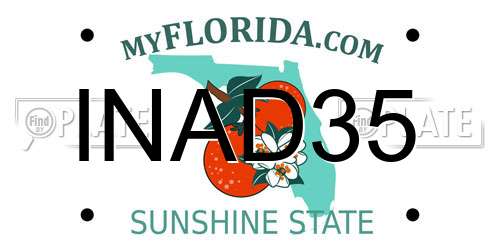 INAD35 Florida License Plate