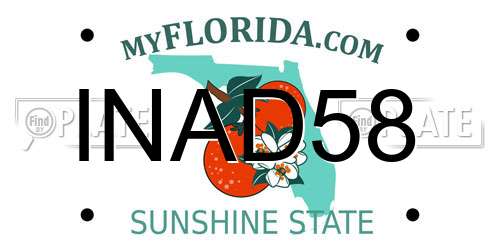 INAD58 Florida License Plate