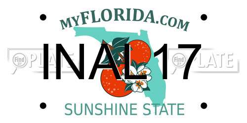 INAL17 Florida License Plate