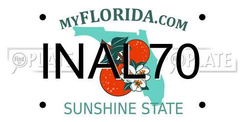 INAL70 Florida License Plate