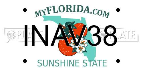 INAV38 Florida License Plate