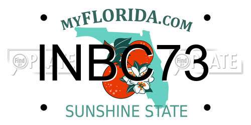 INBC73 Florida License Plate