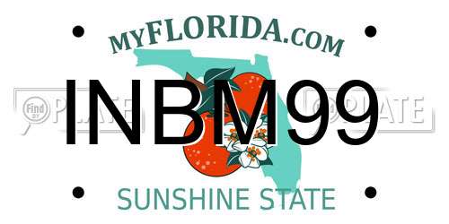 INBM99 Florida License Plate