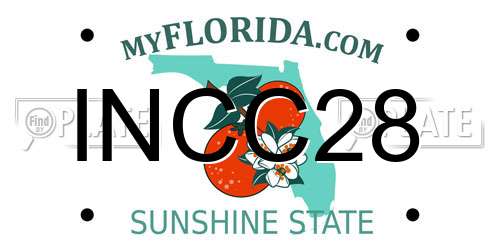 INCC28 Florida License Plate