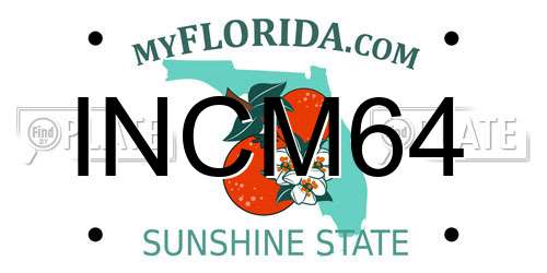 INCM64 Florida License Plate