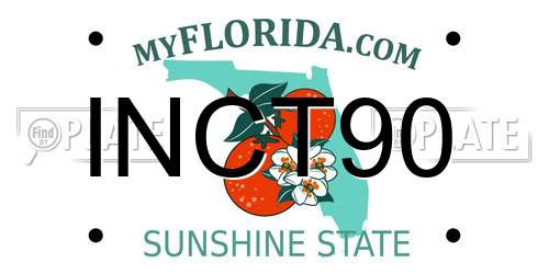 INCT90 Florida License Plate