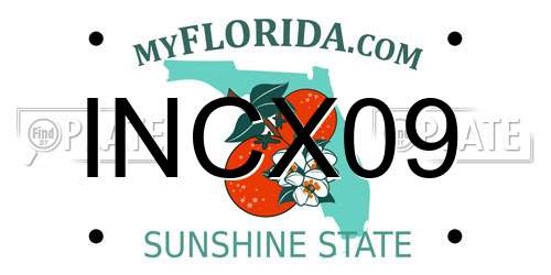 INCX09 Florida License Plate