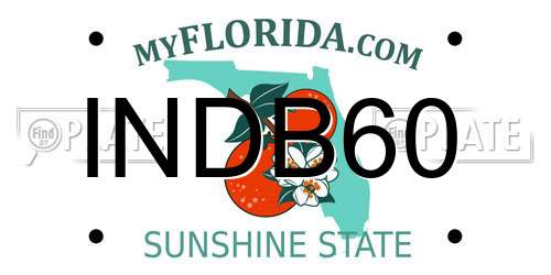 INDB60 Florida License Plate