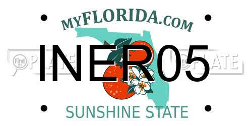 INER05 Florida License Plate