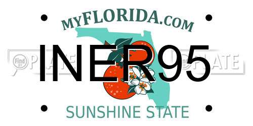 INER95 Florida License Plate